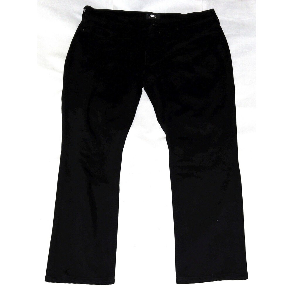 Paige Federal Black Shadow Straight Fit Men's M655521-2139 Black Jeans Size 36